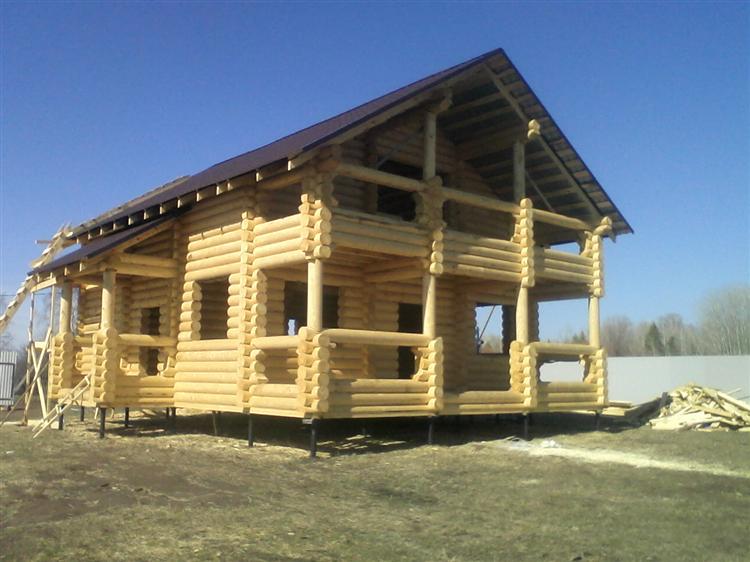 Монтаж дома 8,50 х 8,20 м