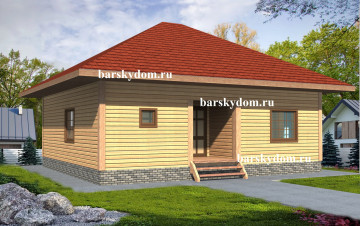 Дом из профилированного бруса 9х10| Проект №231